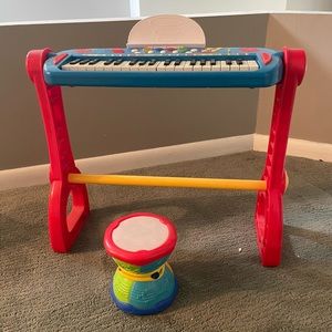 Baby/toddler music piano drum set